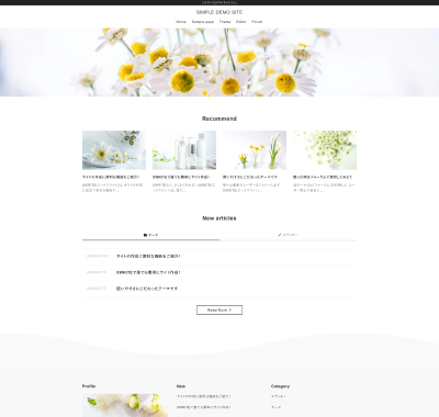 Xwrite 「シンプル」スキンのイメージ画像