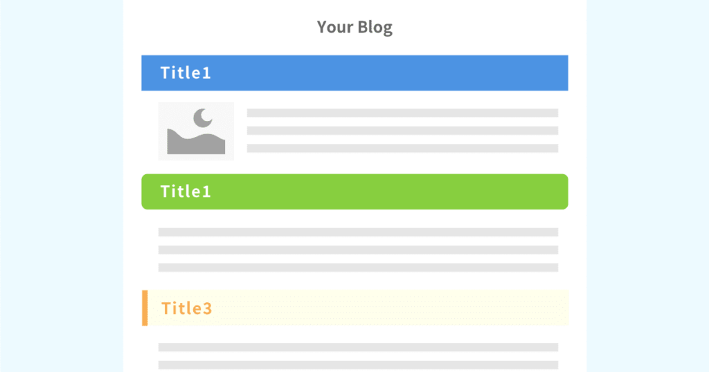 組み合わせを選べる「見出し」のデザイン一覧